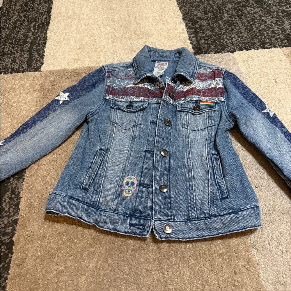 Disney Marvel Doctor Strange American Chavez Girls Denim Jacket - Medium